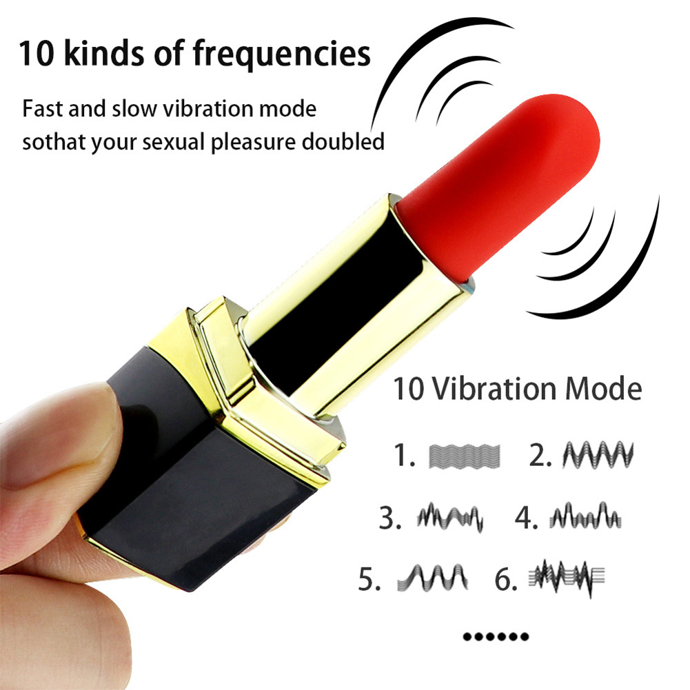 Female G Spot Dildo Vibrator Lipstick Pattern